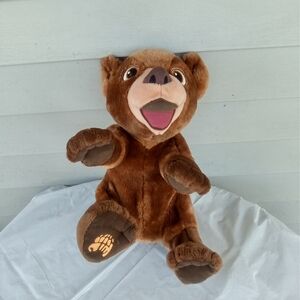 DISNEY BROTHER BEAR Brown Plush Bear Toy BATTERY NO INCLUDED